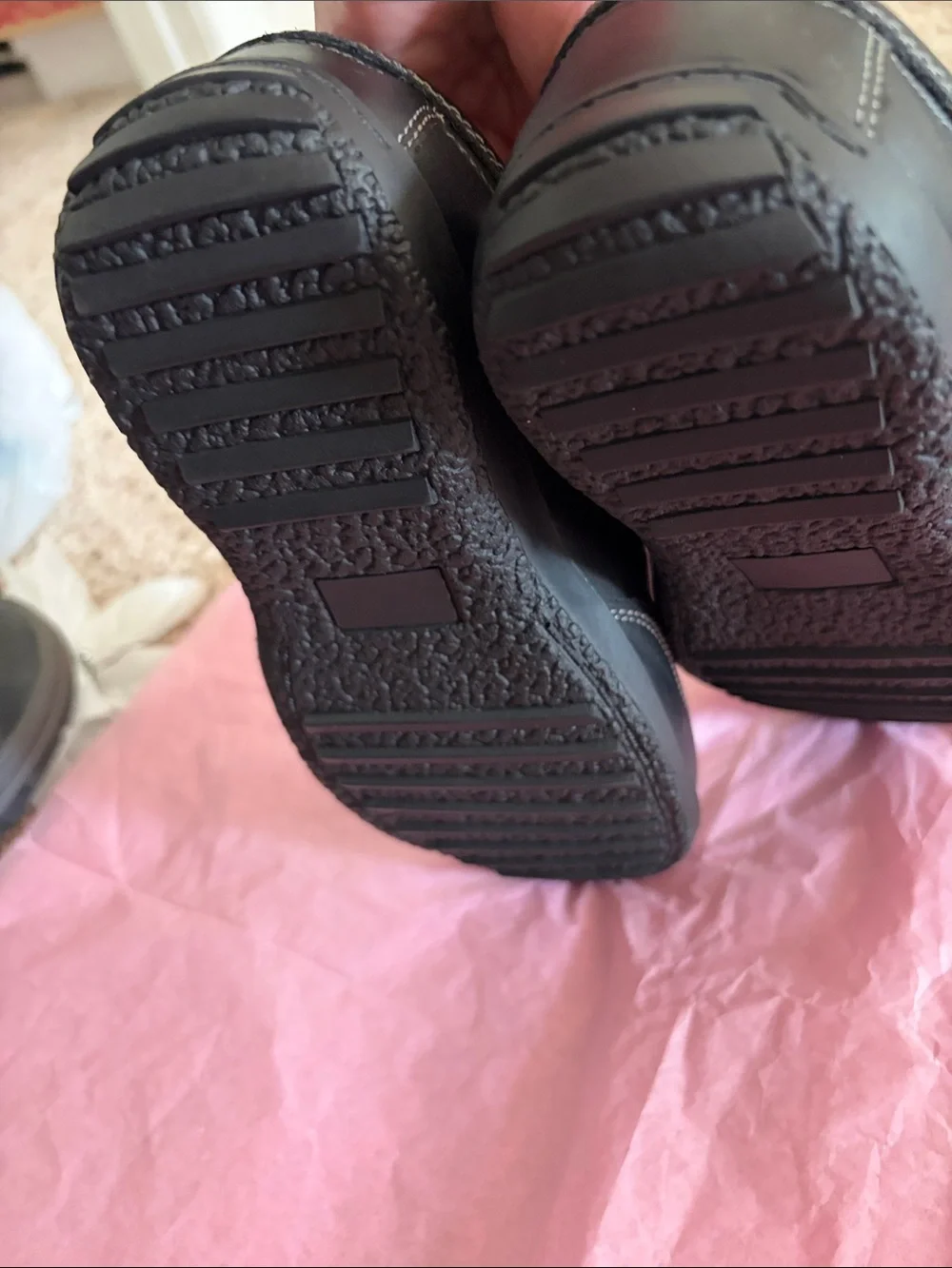 Black Slip-On Moccasins
